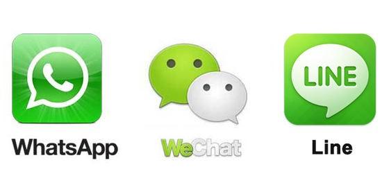 中日美大PK：Line、WhatsApp、WeChat誰更厲害？